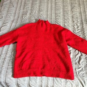 Long sleeve red sweater
